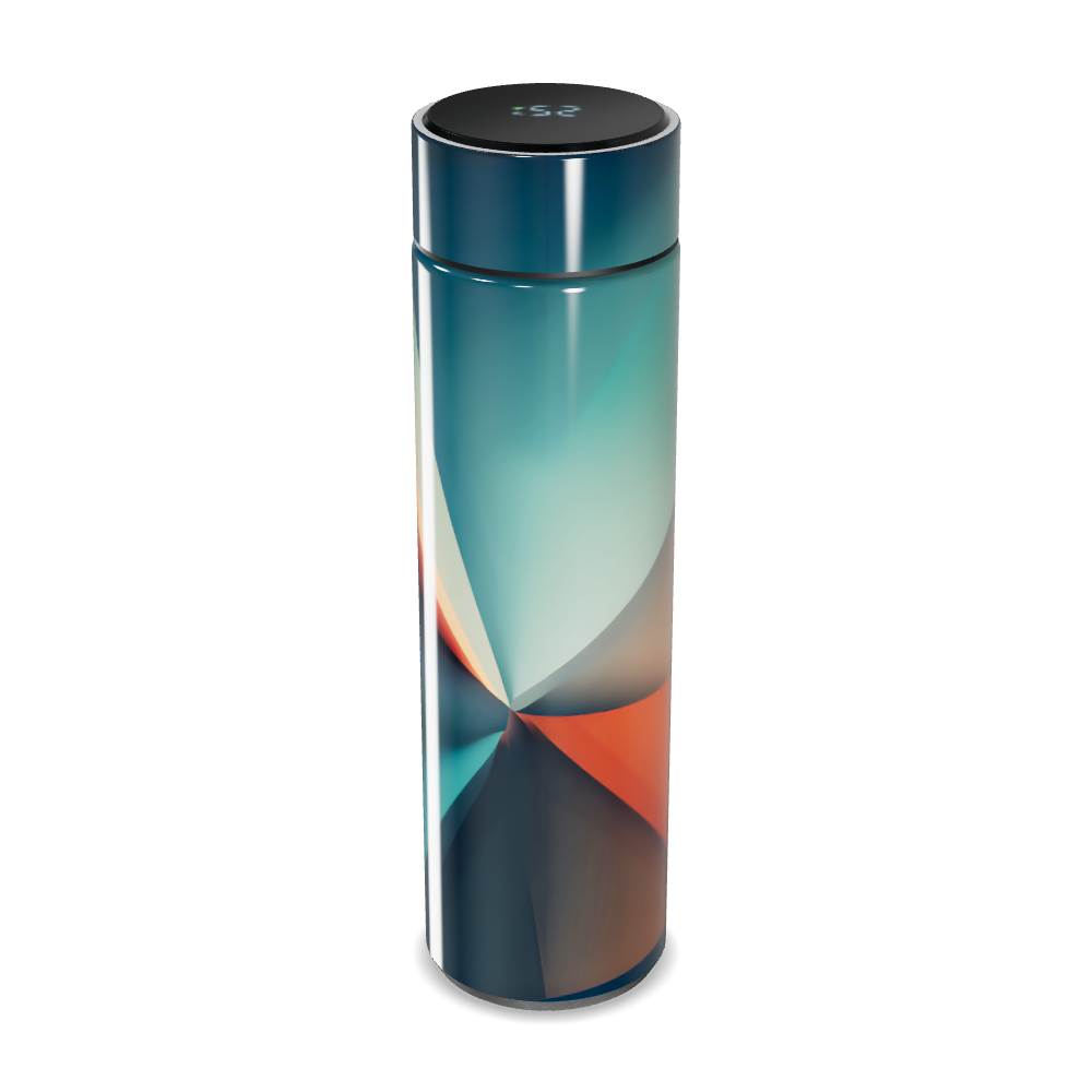 Garrafa Térmica Touch - Estampa Abstrata Colorida