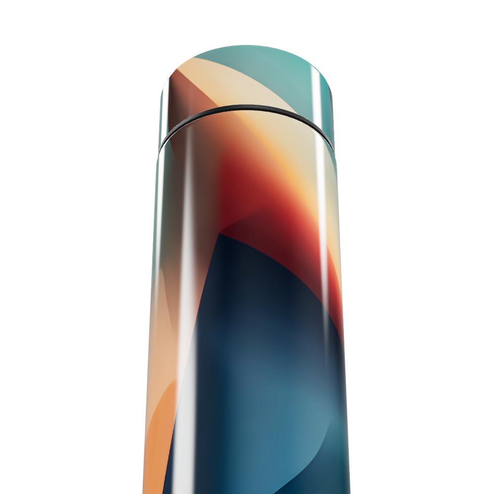 Garrafa Térmica Touch - Estampa Abstrata Colorida