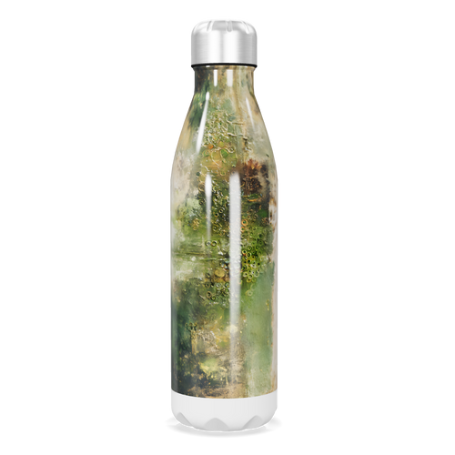 Garrafa Inox Estampa Verde Marmorizada