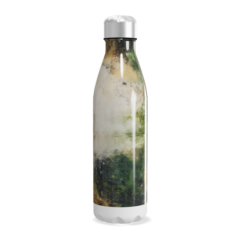 Garrafa Inox Estampa Verde Marmorizada