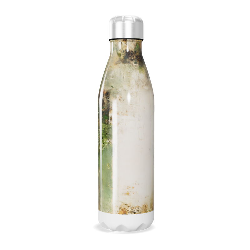 Garrafa Inox Estampa Verde Marmorizada