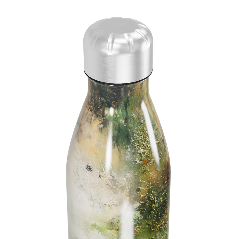 Garrafa Inox Estampa Verde Marmorizada