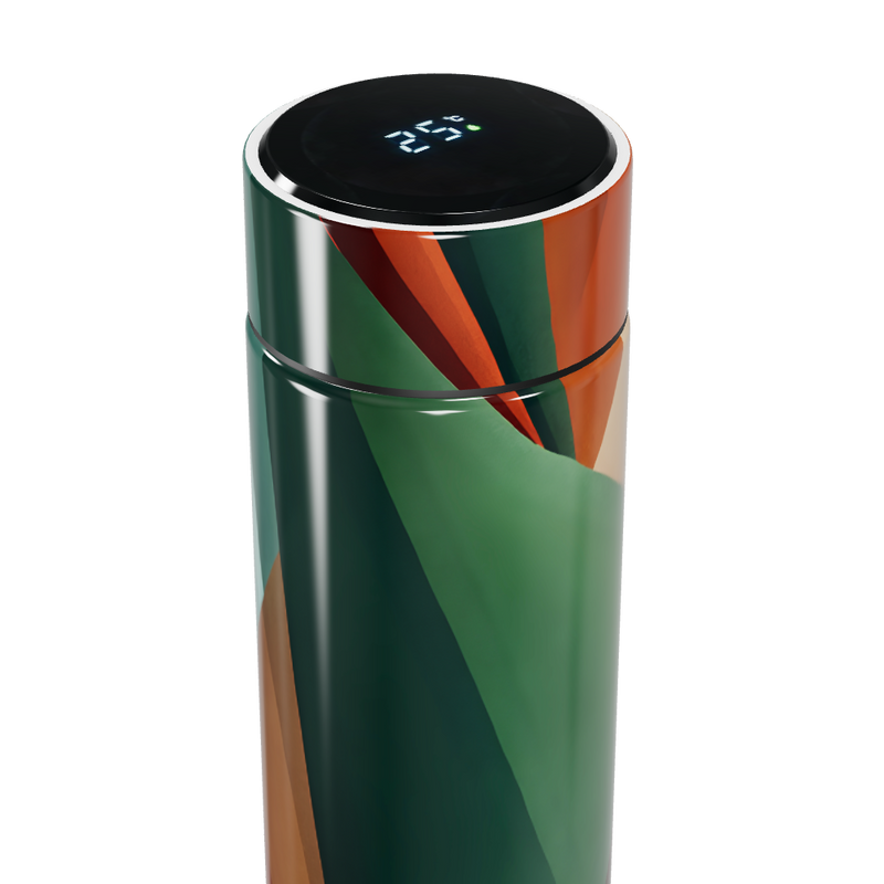 Garrafa Térmica Touch - Estampa Geométrica Colorida