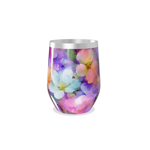 Copo Térmico Slim - Floral Colorido Inox