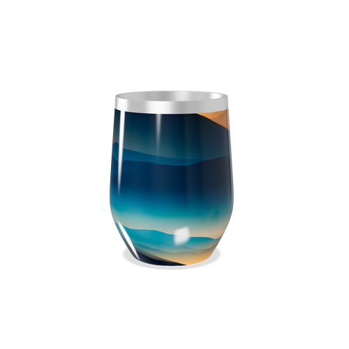 Copo Térmico Slim - Degradê Azul Inox