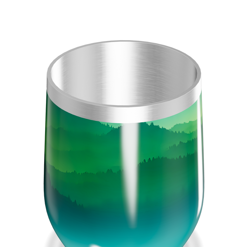 Copo Térmico Slim - Verde Degradê Inox