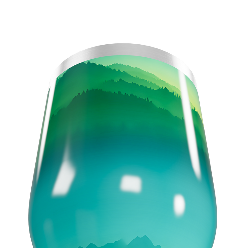 Copo Térmico Slim - Verde Degradê Inox