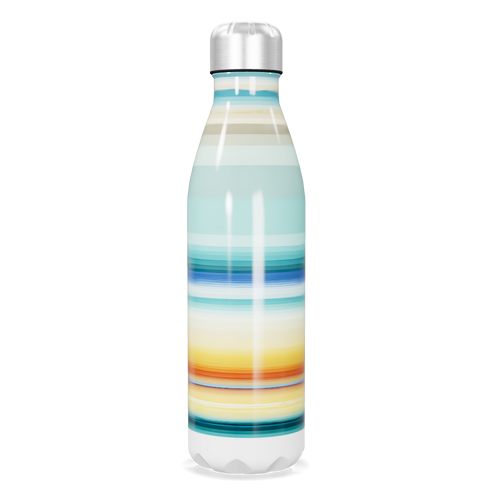 Garrafa Inox - Listras Multicoloridas