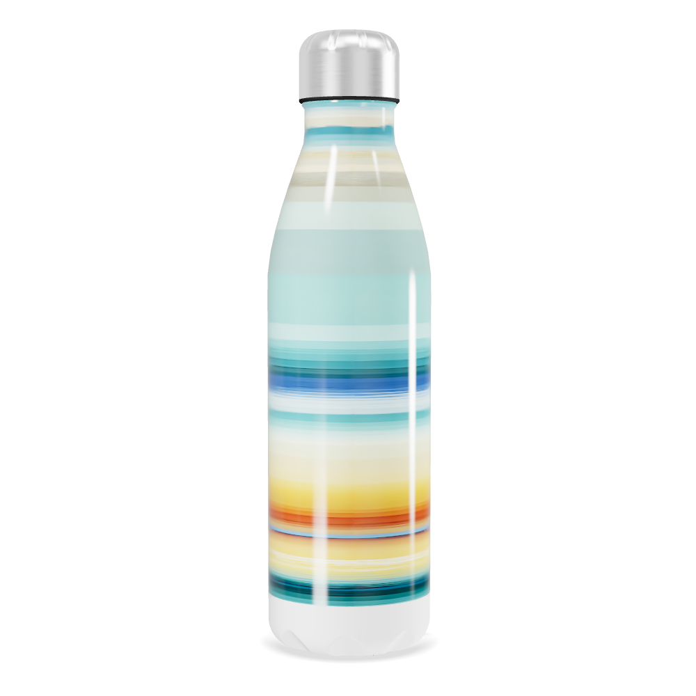Garrafa Inox - Listras Multicoloridas