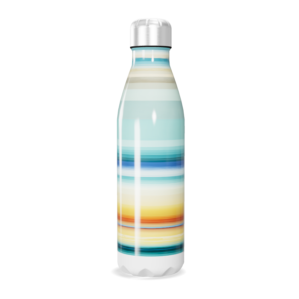 Garrafa Inox - Listras Multicoloridas