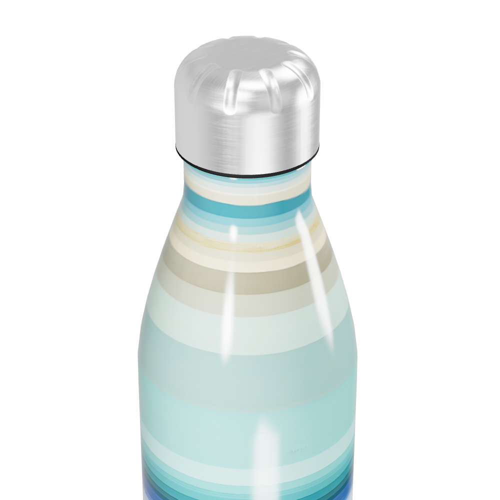 Garrafa Inox - Listras Multicoloridas