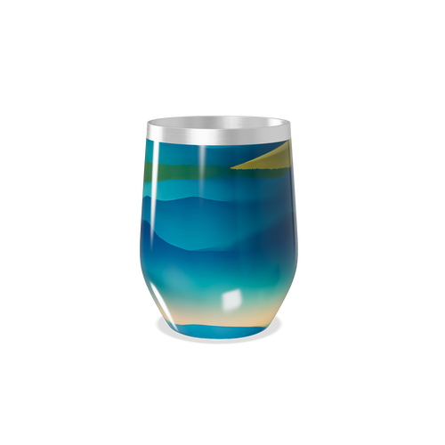 Copo Térmico Slim - Azul Degradê Inox