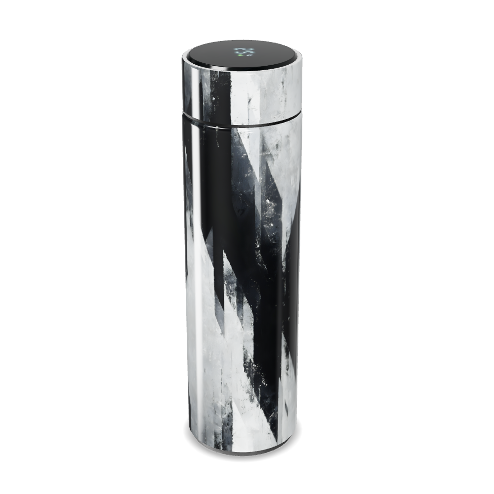 Garrafa Térmica Touch - Preto e Branco Geométrico