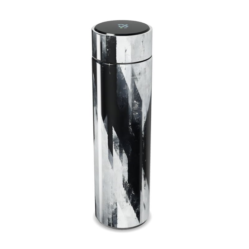Garrafa Térmica Touch - Preto e Branco Geométrico