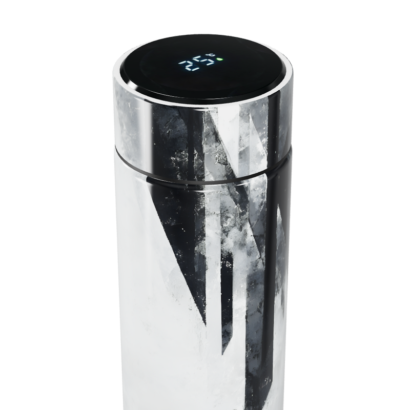 Garrafa Térmica Touch - Preto e Branco Geométrico