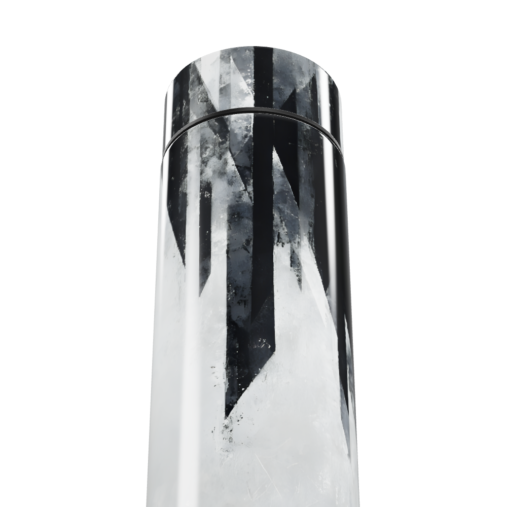 Garrafa Térmica Touch - Preto e Branco Geométrico