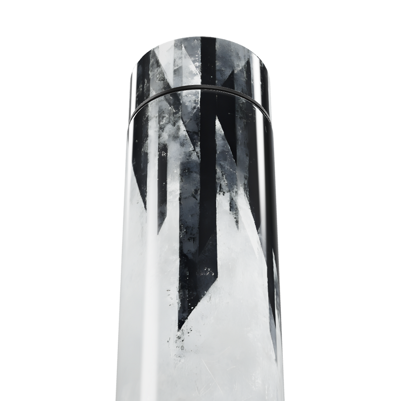 Garrafa Térmica Touch - Preto e Branco Geométrico