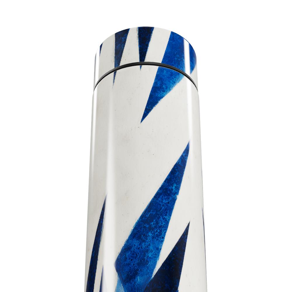 Garrafa Térmica Touch - Azul Branco Padrão Geométrico