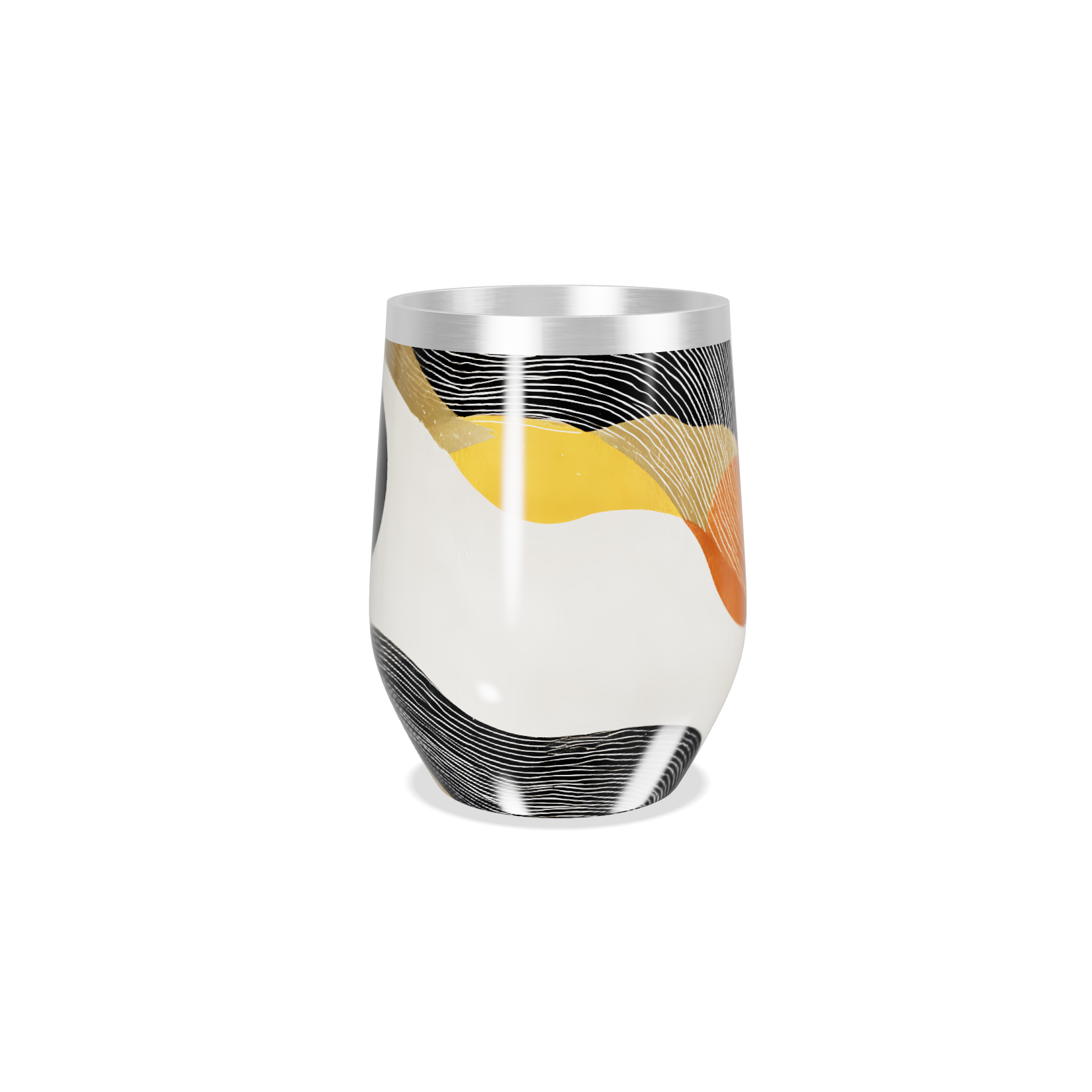 Copo Térmico Slim - Estampa Abstrata Colorida