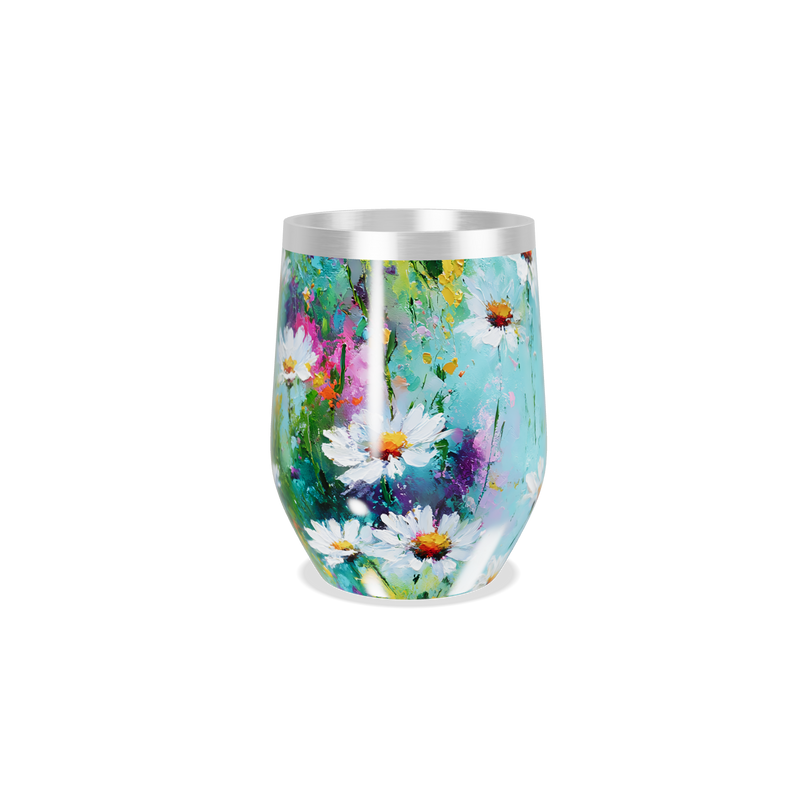 Copo Térmico Slim - Floral em Aço Inox