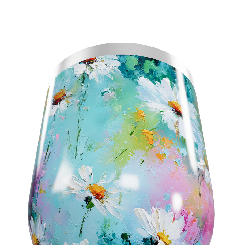 Copo Térmico Slim - Floral em Aço Inox