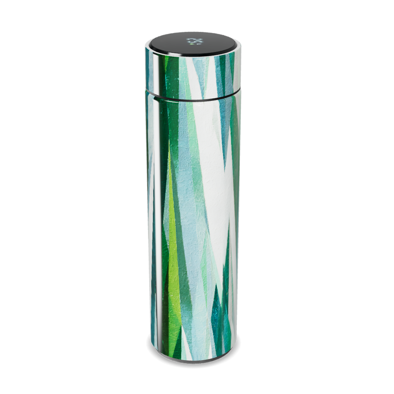 Garrafa Térmica Touch - Verde com Listras