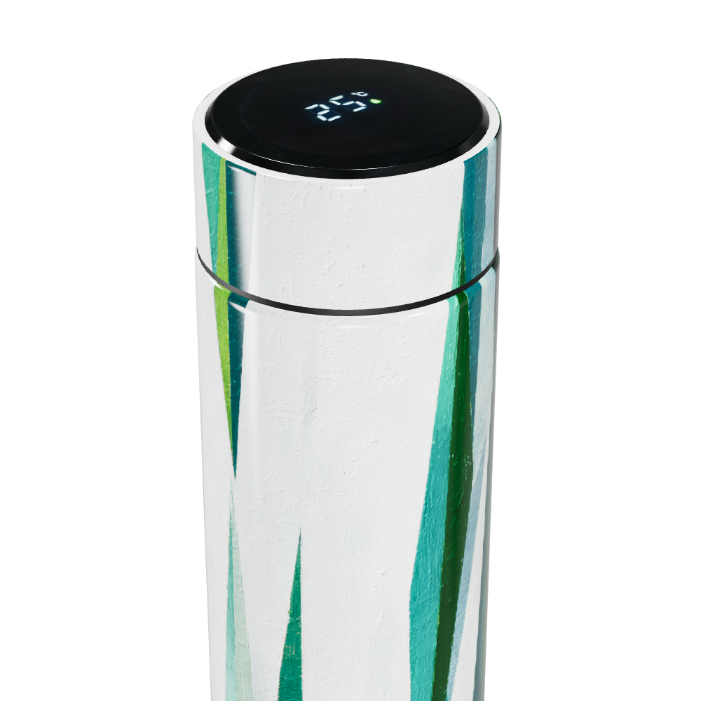 Garrafa Térmica Touch - Verde com Listras