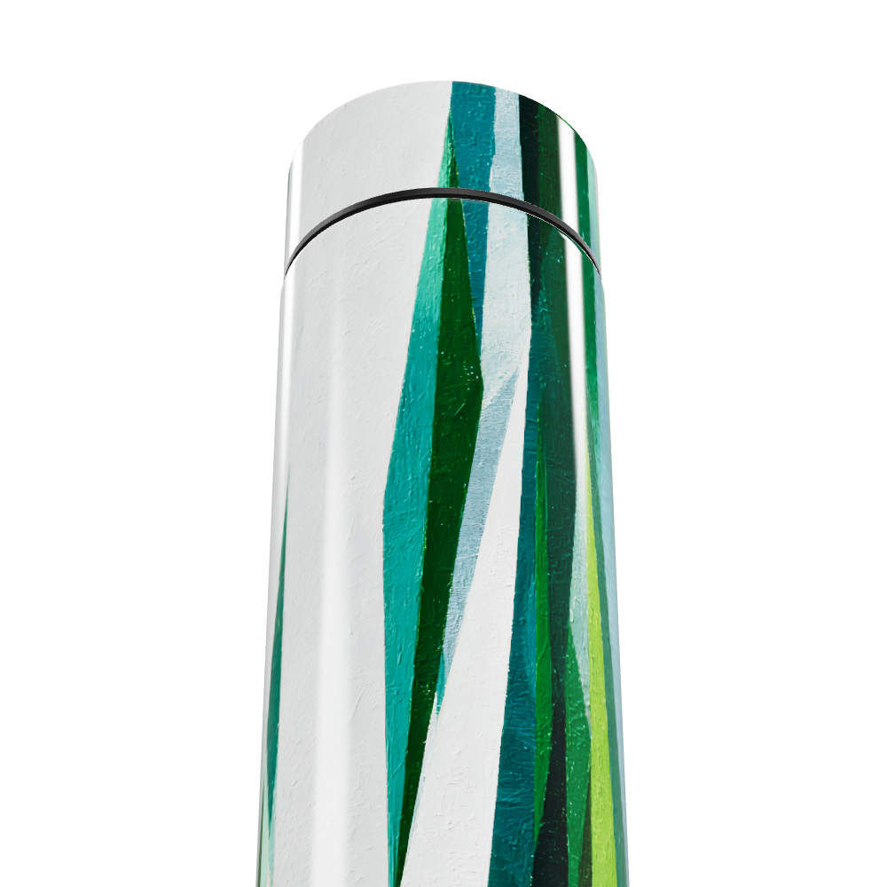 Garrafa Térmica Touch - Verde com Listras