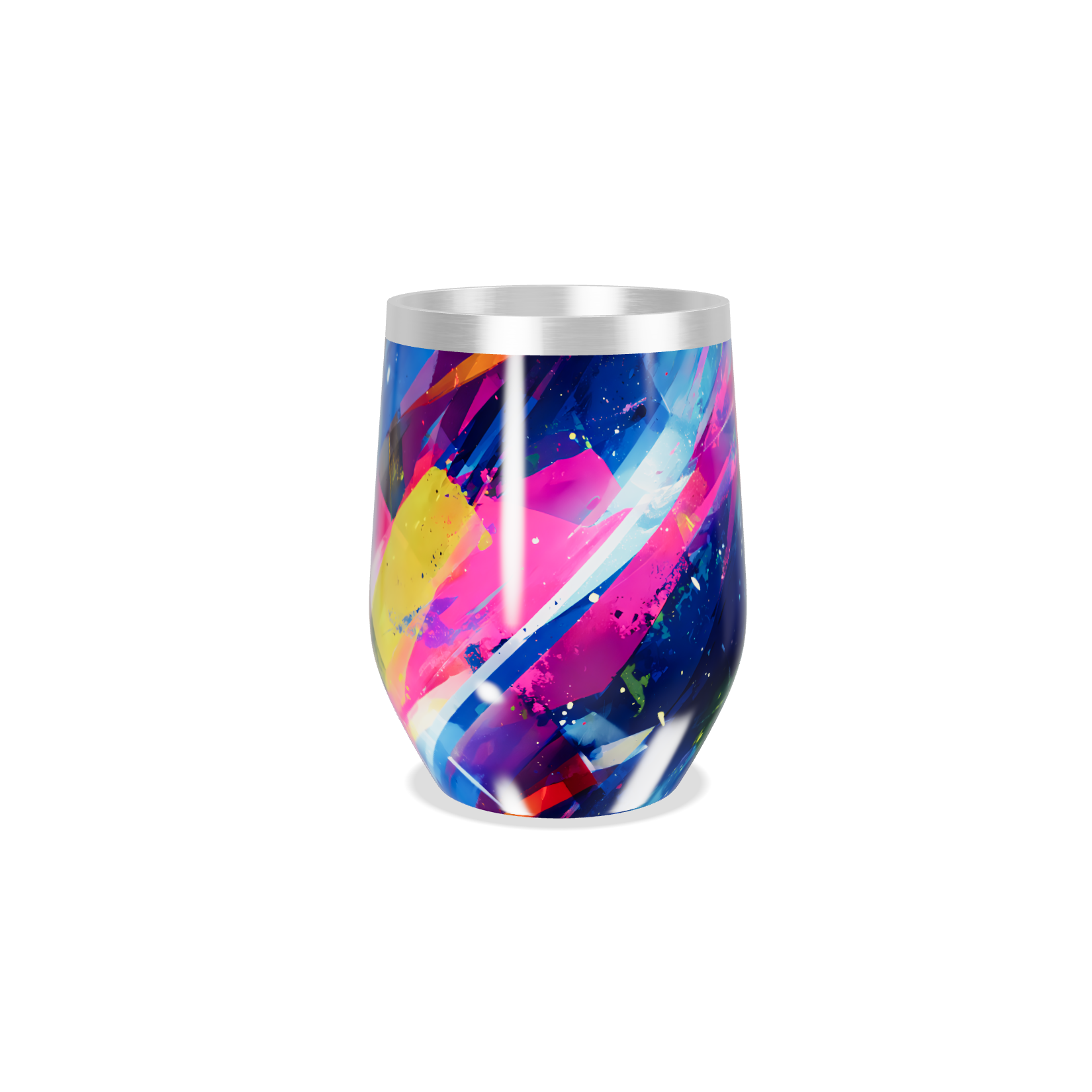 Copo Térmico Slim - Arte Colorida Aço Inox