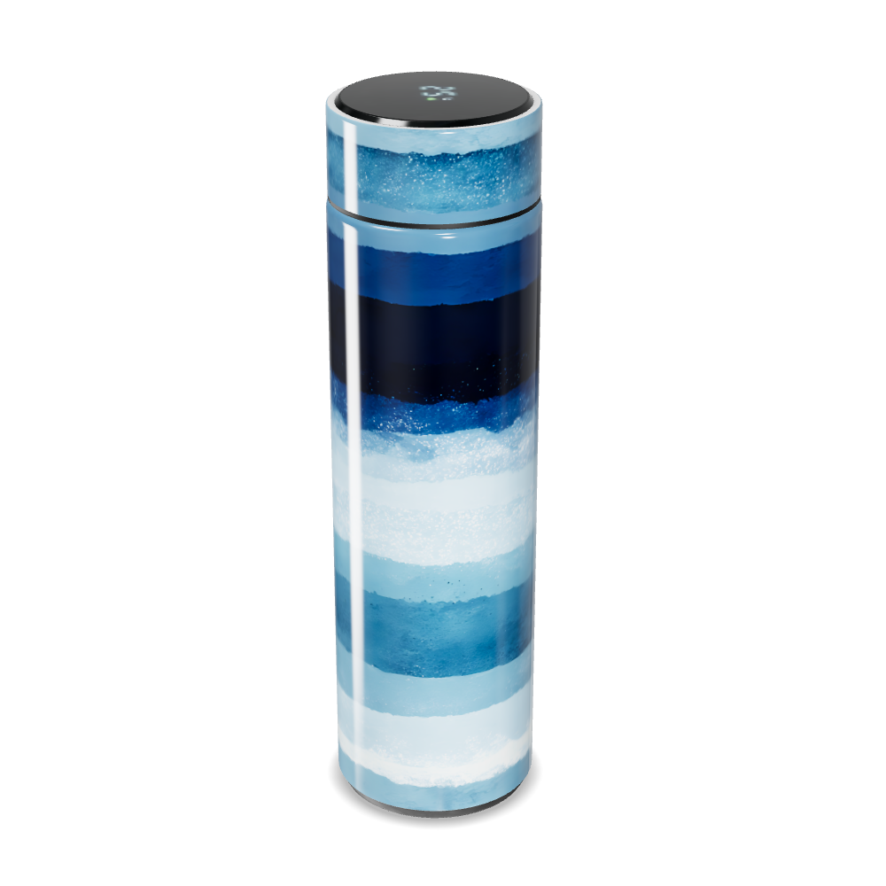 Garrafa Térmica Touch Listrada Azul