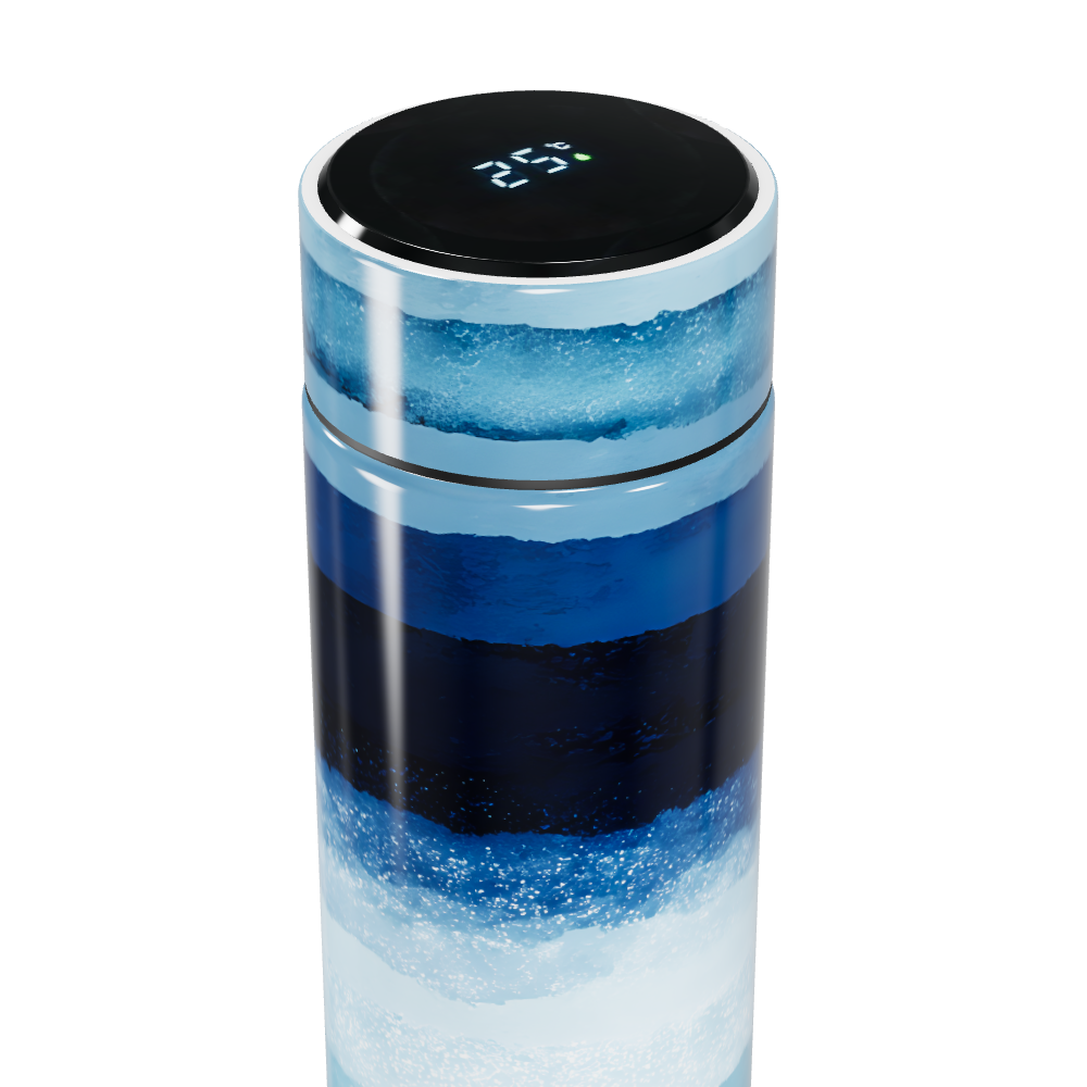 Garrafa Térmica Touch Listrada Azul