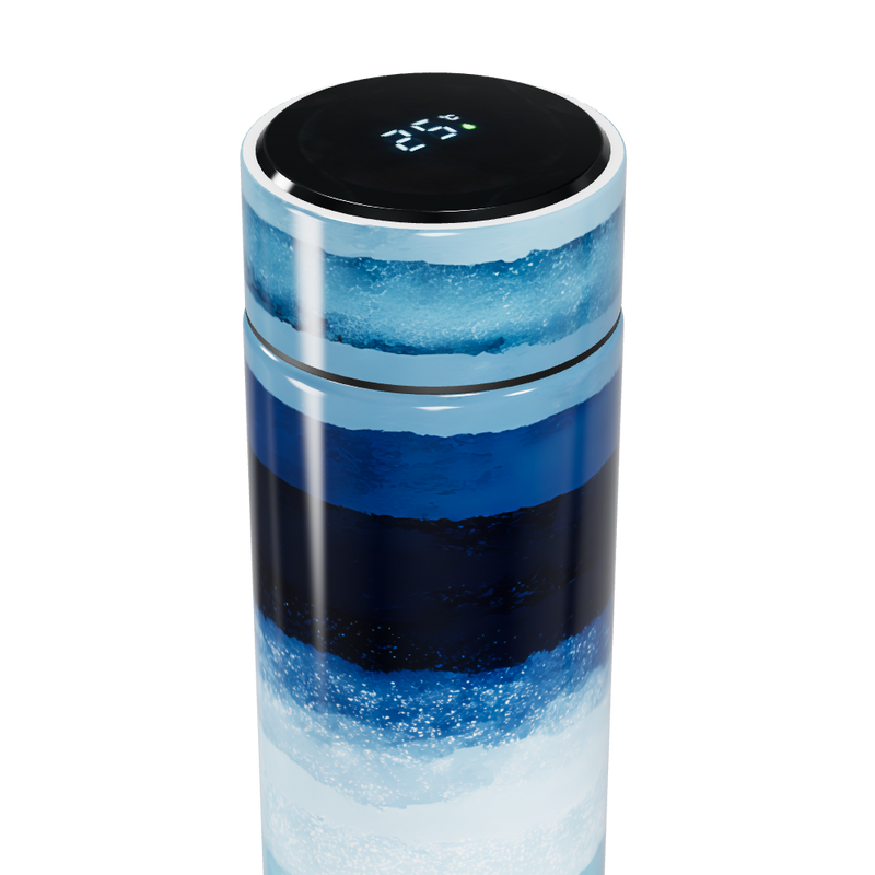 Garrafa Térmica Touch Listrada Azul