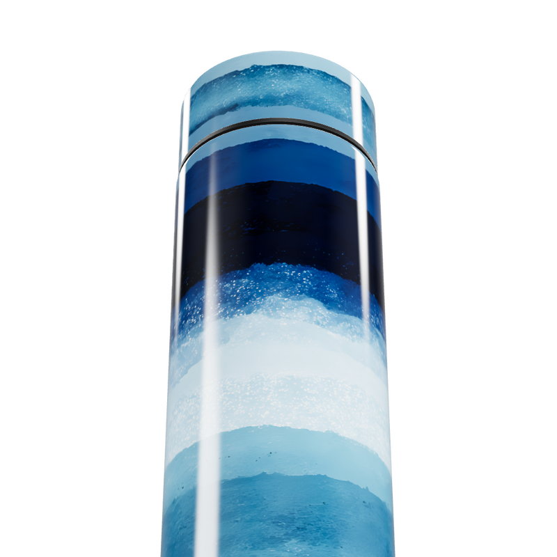 Garrafa Térmica Touch Listrada Azul