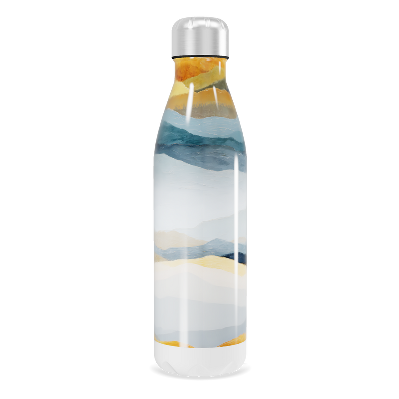 Garrafa Inox - Estampa Colorida Abstrata