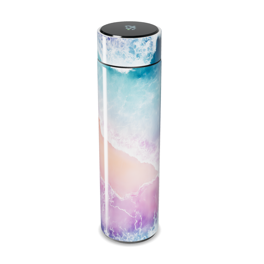 Garrafa Térmica Touch - Estampa Oceano Pastel