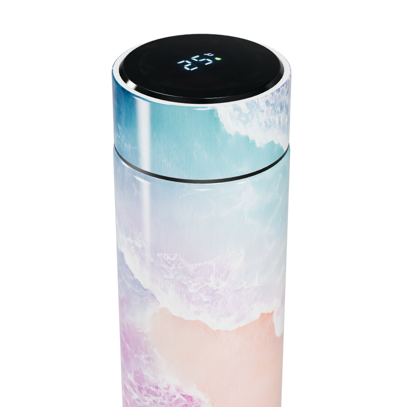 Garrafa Térmica Touch - Estampa Oceano Pastel