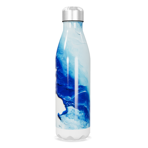 Garrafa Inox Estampa Azul Oceanica