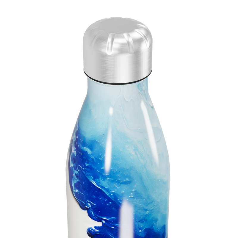 Garrafa Inox Estampa Azul Oceanica