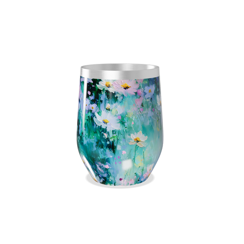 Copo Térmico Slim - Floral Aquarela