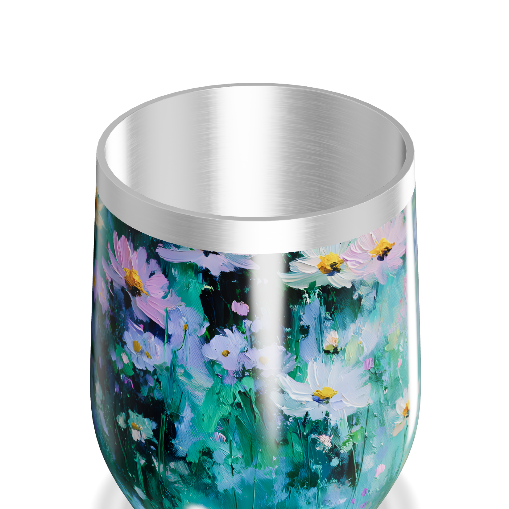 Copo Térmico Slim - Floral Aquarela