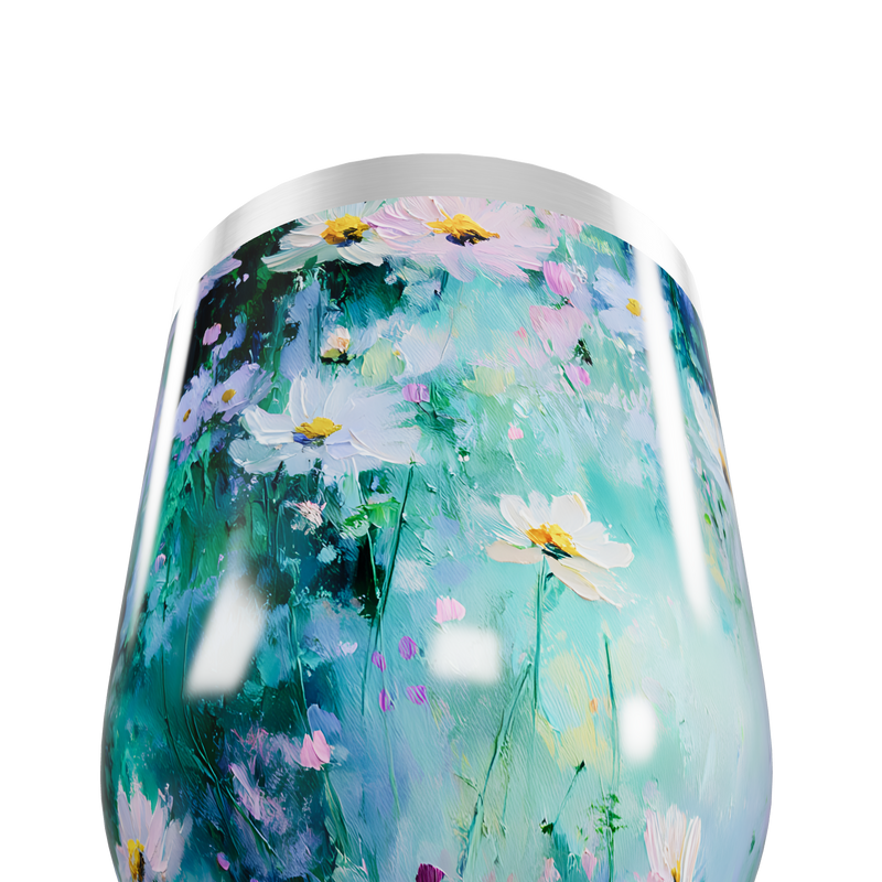 Copo Térmico Slim - Floral Aquarela