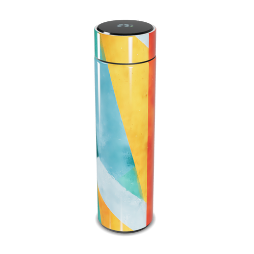 Garrafa Térmica Touch - Colorida com Estampa Geométrica