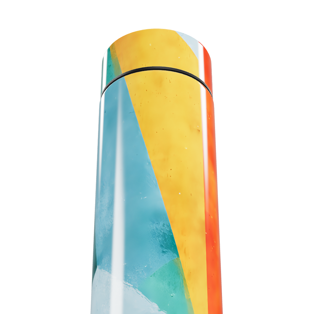 Garrafa Térmica Touch - Colorida com Estampa Geométrica