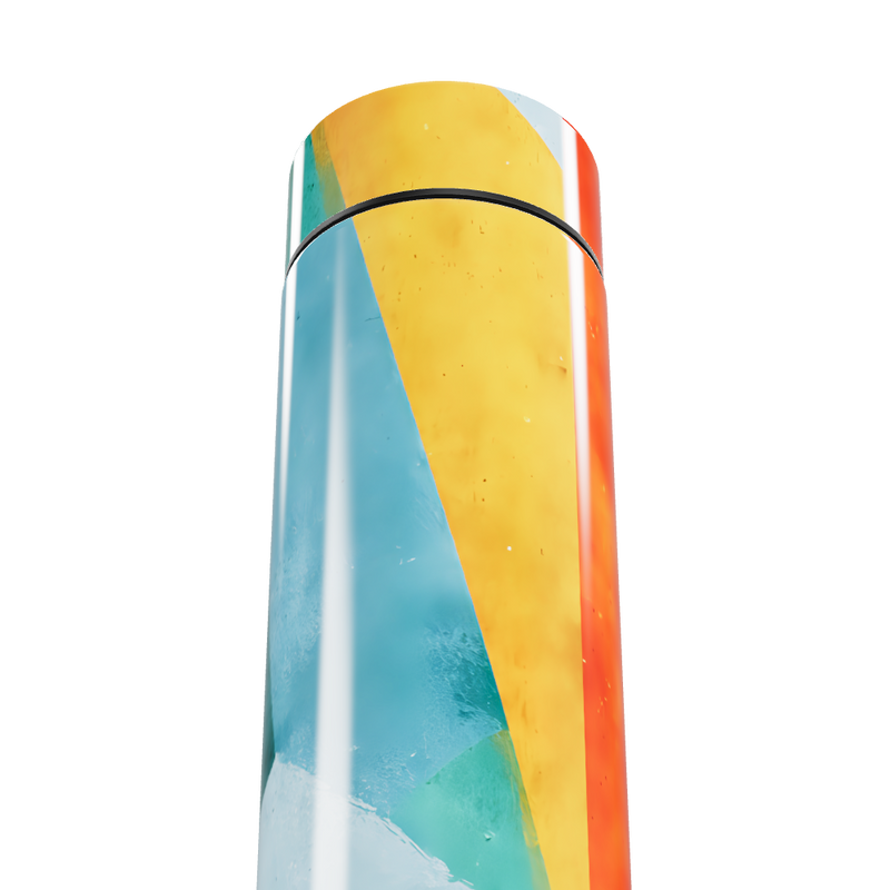 Garrafa Térmica Touch - Colorida com Estampa Geométrica