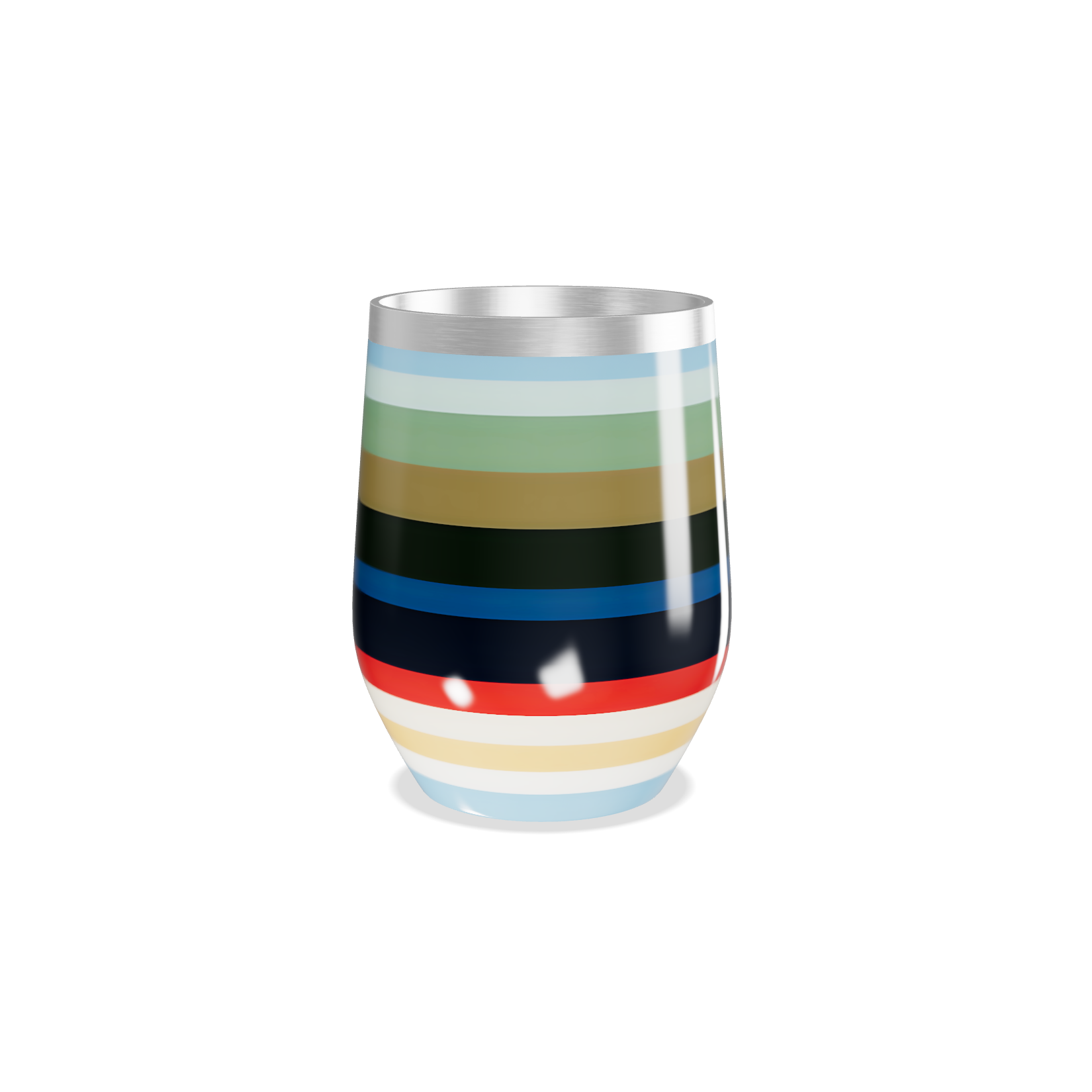 Copo Térmico Slim - Cores e Listras Coloridas