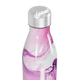 Garrafa Inox - Estampa Rosa e Roxa