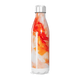 Garrafa Inox - Estampa Marmorizada Laranja