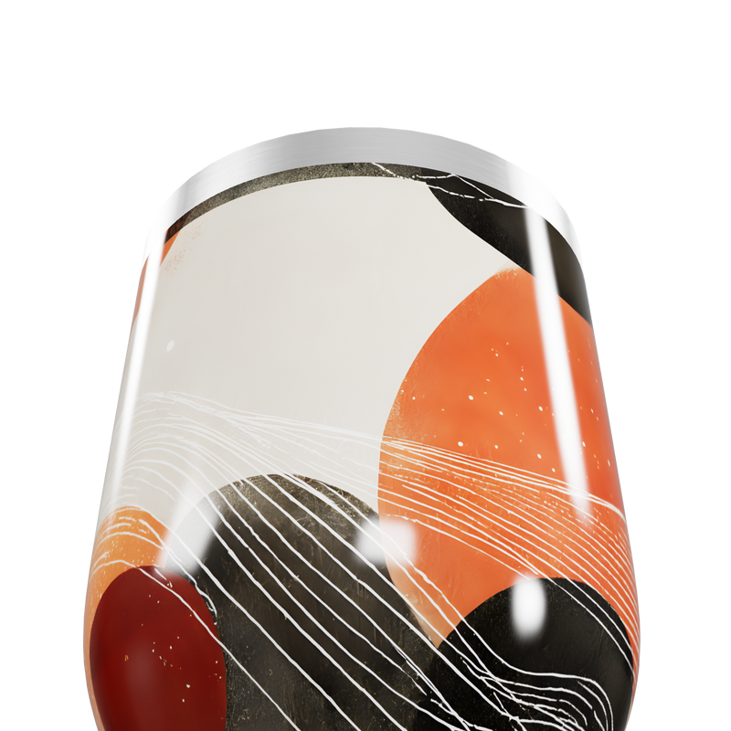 Copo Térmico Slim - Estampa Abstrata Colorida