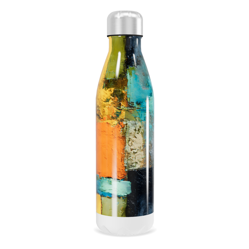 Garrafa Inox - Estampa Colorida Abstrata