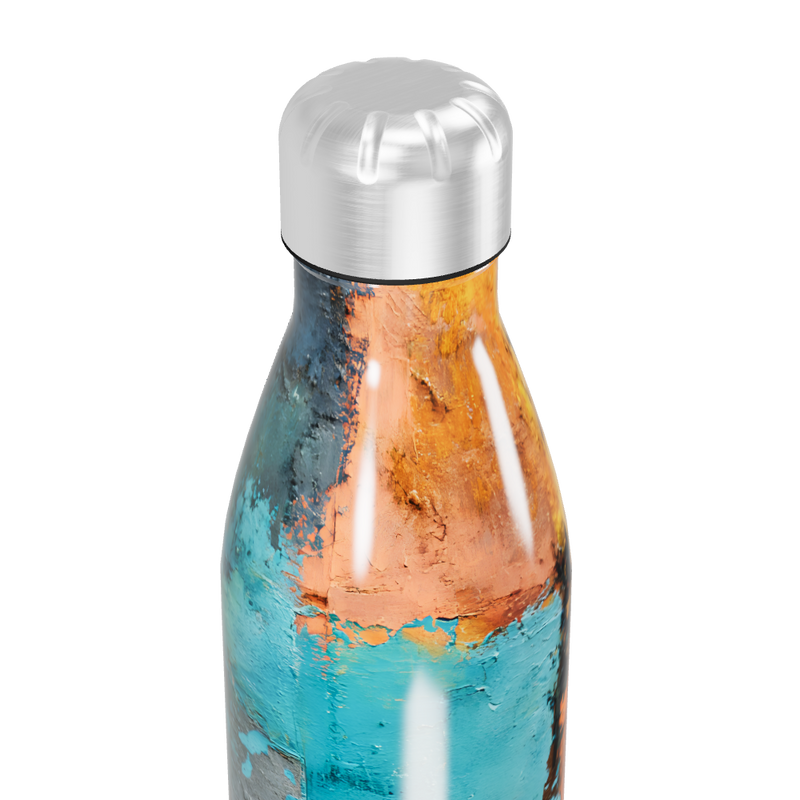 Garrafa Inox - Estampa Colorida Abstrata